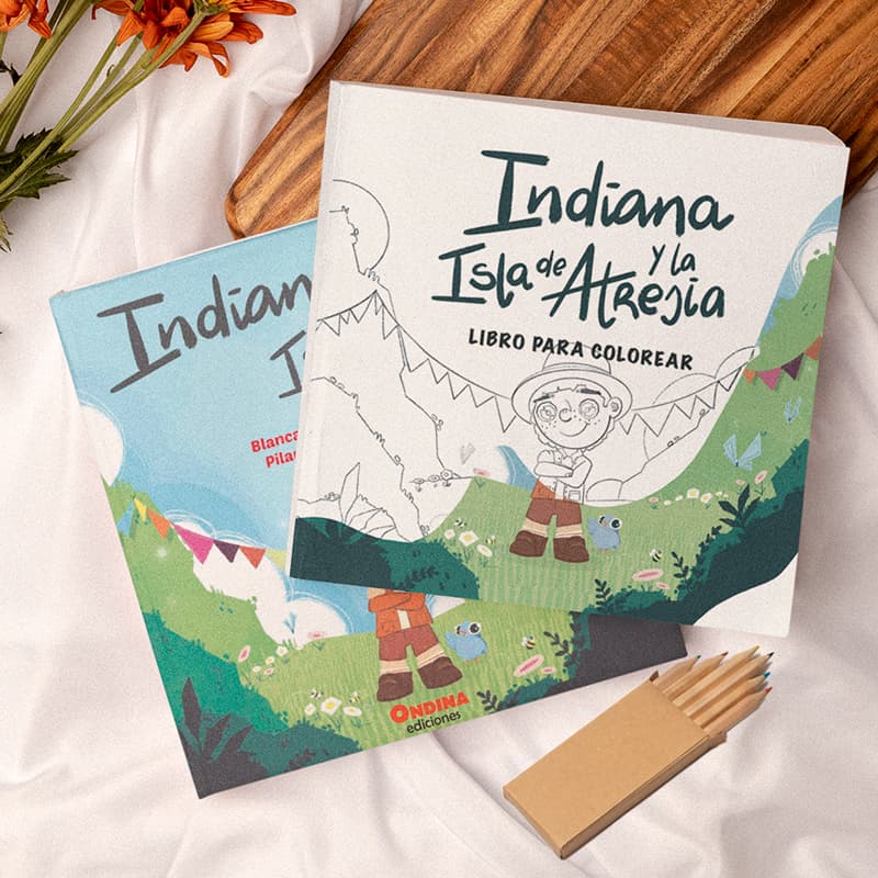 Pack Indiana: Cuento y libro de colorear + pinturas